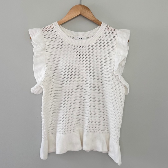 THML Sweaters - THML White Knit Sweater Women’s Small